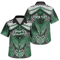 Aotearoa Iwi Ngati Maniapoto Personalised Family Matching Tank Maxi Dress and Hawaiian Shirt Maori Kowhaiwhai Pattern