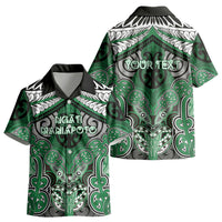 Aotearoa Iwi Ngati Maniapoto Personalised Kid Hawaiian Shirt Maori Kowhaiwhai Pattern