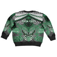 Aotearoa Iwi Ngati Maniapoto Personalised Kid Ugly Christmas Sweater Maori Kowhaiwhai Pattern