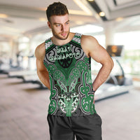 Aotearoa Iwi Ngati Maniapoto Personalised Men Tank Top Maori Kowhaiwhai Pattern
