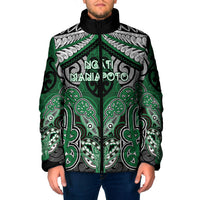 Aotearoa Iwi Ngati Maniapoto Personalised Padded Jacket Maori Kowhaiwhai Pattern