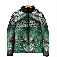Aotearoa Iwi Ngati Maniapoto Personalised Padded Jacket Maori Kowhaiwhai Pattern