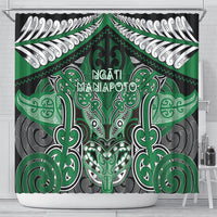Aotearoa Iwi Ngati Maniapoto Shower Curtain Maori Kowhaiwhai Pattern