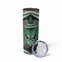 Aotearoa Iwi Ngati Maniapoto Personalised Skinny Tumbler Maori Kowhaiwhai Pattern