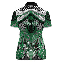 Aotearoa Iwi Ngati Maniapoto Personalised Women Polo Shirt Maori Kowhaiwhai Pattern