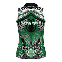 Aotearoa Iwi Ngati Maniapoto Personalised Women Sleeveless Polo Shirt Maori Kowhaiwhai Pattern