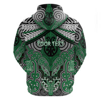 Aotearoa Iwi Ngati Maniapoto Personalised Zip Hoodie Maori Kowhaiwhai Pattern