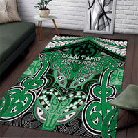 Aotearoa Iwi Ngai Tahu Area Rug Maori Kowhaiwhai Pattern