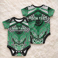 Aotearoa Iwi Ngai Tahu Personalised Baby Onesie Maori Kowhaiwhai Pattern