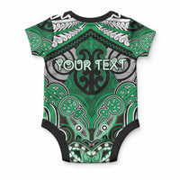 Aotearoa Iwi Ngai Tahu Personalised Baby Onesie Maori Kowhaiwhai Pattern