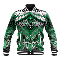 Aotearoa Iwi Ngai Tahu Personalised Baseball Jacket Maori Kowhaiwhai Pattern