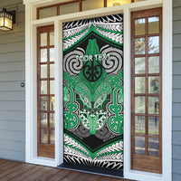 Aotearoa Iwi Ngai Tahu Personalised Door Cover Maori Kowhaiwhai Pattern