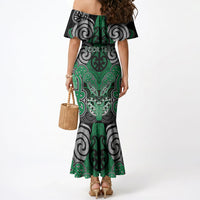Aotearoa Iwi Ngai Tahu Personalised Mermaid Dress Maori Kowhaiwhai Pattern