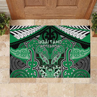 Aotearoa Iwi Ngai Tahu Rubber Doormat Maori Kowhaiwhai Pattern