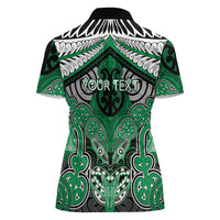 Aotearoa Iwi Ngai Tahu Personalised Women Polo Shirt Maori Kowhaiwhai Pattern