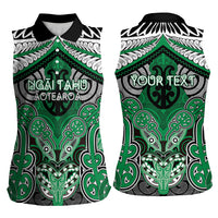 Aotearoa Iwi Ngai Tahu Personalised Women Sleeveless Polo Shirt Maori Kowhaiwhai Pattern