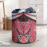 Aotearoa Iwi Te Arawa Laundry Basket Maori Kowhaiwhai Pattern