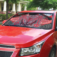 Aotearoa Iwi Te Arawa Auto Sun Shade Maori Kowhaiwhai Pattern