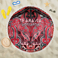 Aotearoa Iwi Te Arawa Beach Blanket Maori Kowhaiwhai Pattern