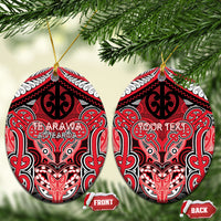 Aotearoa Iwi Te Arawa Personalised Ceramic Ornament Maori Kowhaiwhai Pattern