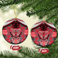 Aotearoa Iwi Te Arawa Personalised Ceramic Ornament Maori Kowhaiwhai Pattern