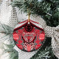 Aotearoa Iwi Te Arawa Personalised Ceramic Ornament Maori Kowhaiwhai Pattern