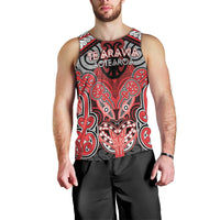 Aotearoa Iwi Te Arawa Personalised Men Tank Top Maori Kowhaiwhai Pattern