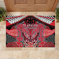 Aotearoa Iwi Te Arawa Rubber Doormat Maori Kowhaiwhai Pattern