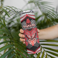 Aotearoa Iwi Te Arawa Personalised Skinny Tumbler Maori Kowhaiwhai Pattern