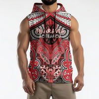 Aotearoa Iwi Te Arawa Personalised Sleeveless Hoodie Maori Kowhaiwhai Pattern