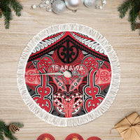 Aotearoa Iwi Te Arawa Tree Skirt Maori Kowhaiwhai Pattern