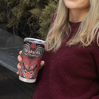 Aotearoa Iwi Te Arawa Personalised Tumbler Cup Maori Kowhaiwhai Pattern