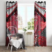 Aotearoa Iwi Te Arawa Window Curtain Maori Kowhaiwhai Pattern
