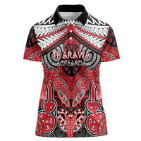 Aotearoa Iwi Te Arawa Personalised Women Polo Shirt Maori Kowhaiwhai Pattern