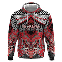 Aotearoa Iwi Te Arawa Personalised Zip Hoodie Maori Kowhaiwhai Pattern