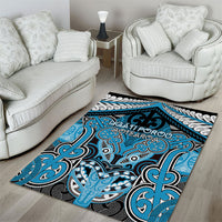 Aotearoa Iwi Ngati Porou Area Rug Maori Kowhaiwhai Pattern