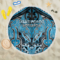 Aotearoa Iwi Ngati Porou Beach Blanket Maori Kowhaiwhai Pattern