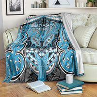 Aotearoa Iwi Ngati Porou Blanket Maori Kowhaiwhai Pattern
