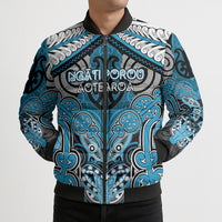 Aotearoa Iwi Ngati Porou Personalised Bomber Puffer Jacket Maori Kowhaiwhai Pattern