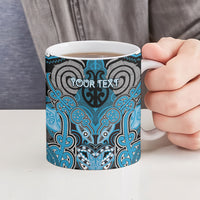 Aotearoa Iwi Ngati Porou Personalised Ceramic Mug Maori Kowhaiwhai Pattern