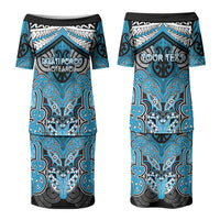 Aotearoa Iwi Ngati Porou Personalised Couples Matching Puletasi and Hawaiian Shirt Maori Kowhaiwhai Pattern