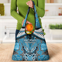 Aotearoa Iwi Ngati Porou Grocery Bag Maori Kowhaiwhai Pattern
