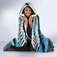 Aotearoa Iwi Ngati Porou Hooded Blanket Maori Kowhaiwhai Pattern