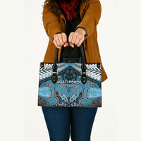 Aotearoa Iwi Ngati Porou Leather Bag Maori Kowhaiwhai Pattern