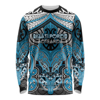 Aotearoa Iwi Ngati Porou Personalised Long Sleeve Shirt Maori Kowhaiwhai Pattern