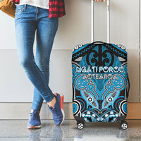 Aotearoa Iwi Ngati Porou Luggage Cover Maori Kowhaiwhai Pattern