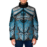 Aotearoa Iwi Ngati Porou Personalised Padded Jacket Maori Kowhaiwhai Pattern