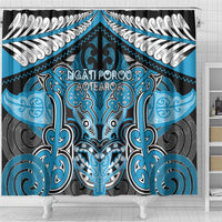 Aotearoa Iwi Ngati Porou Shower Curtain Maori Kowhaiwhai Pattern