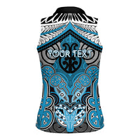 Aotearoa Iwi Ngati Porou Personalised Women Sleeveless Polo Shirt Maori Kowhaiwhai Pattern