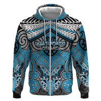 Aotearoa Iwi Ngati Porou Personalised Zip Hoodie Maori Kowhaiwhai Pattern